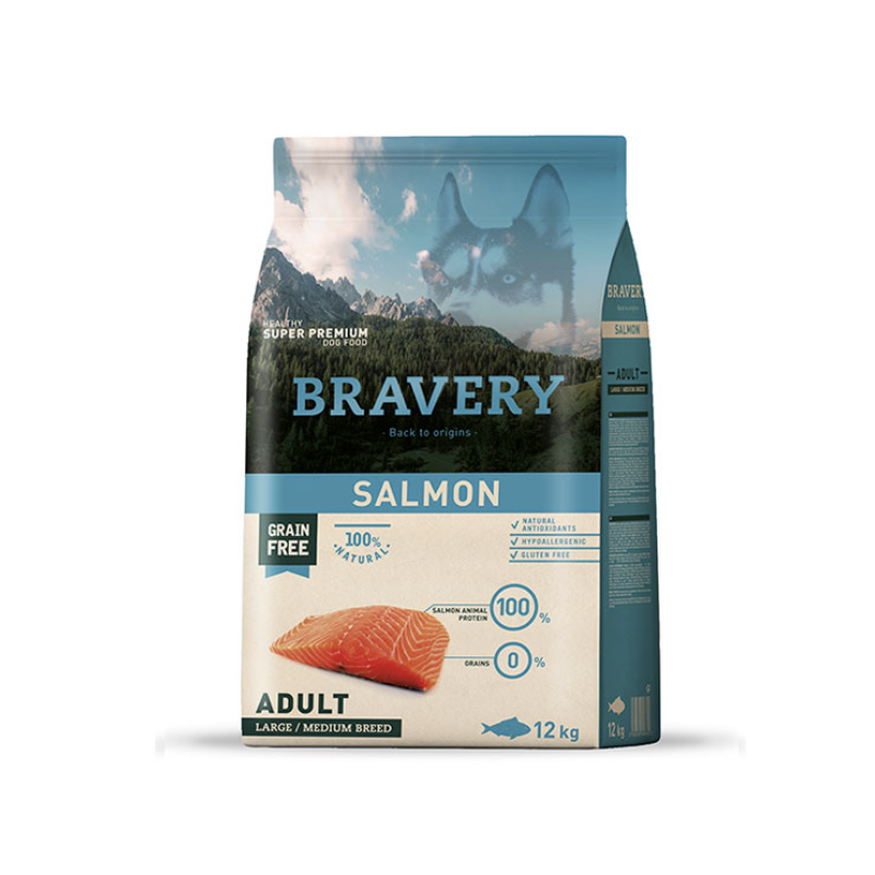 Bravery Dog Adult Salmon per Cani Only for today