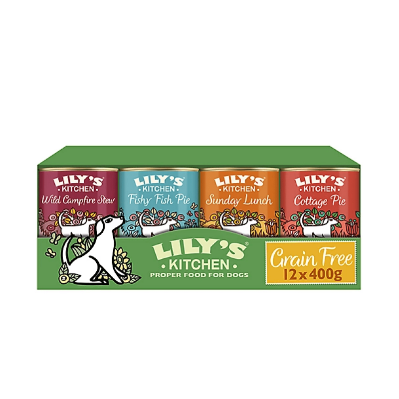 Lily's Kitchen Grain Free Multipack 12x400 gr Cibo Umido per Cani