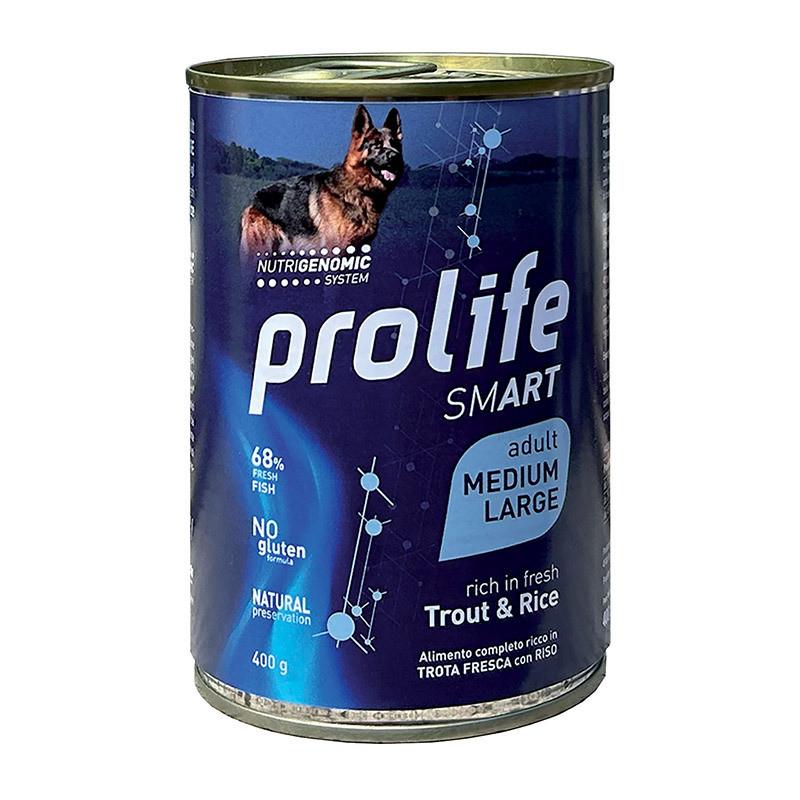 Prolife Smart Adult Trota e Riso Cibo Umido per Cani 50% di sconto con spedizione gratuita