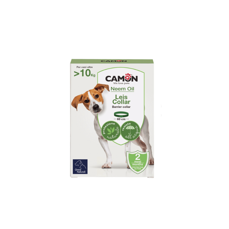 Camon Protection Leis Collare Barriera all'Olio di Neem per Cani Presa