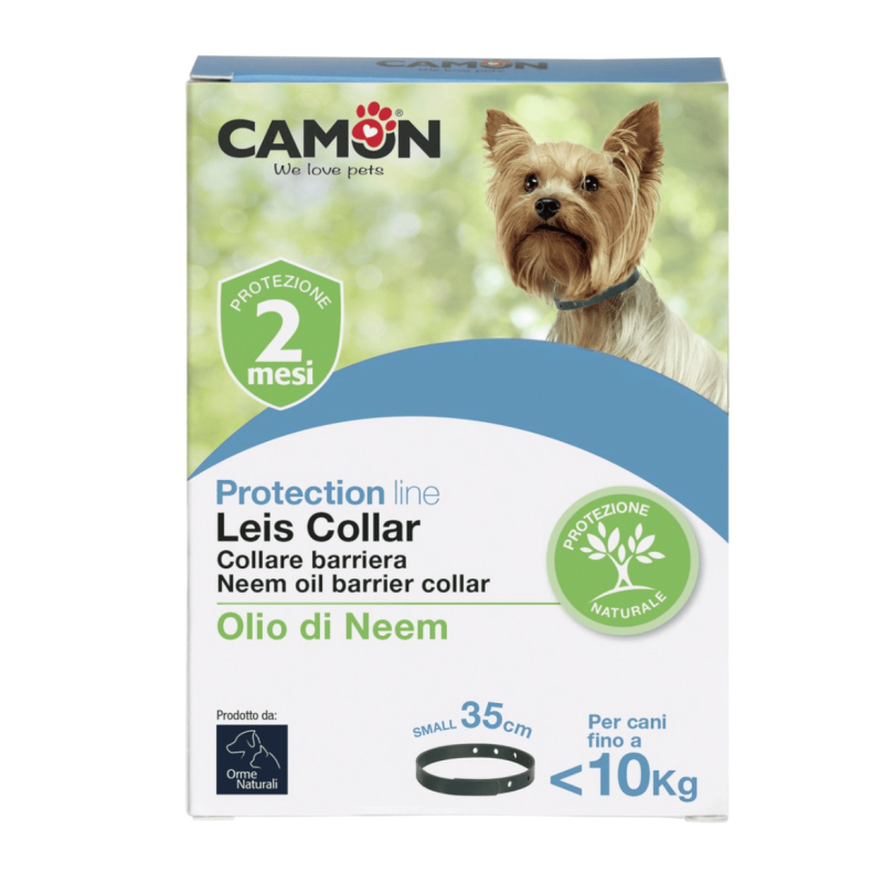 Camon Protection Leis Collare Barriera all'Olio di Neem per Cani Presa