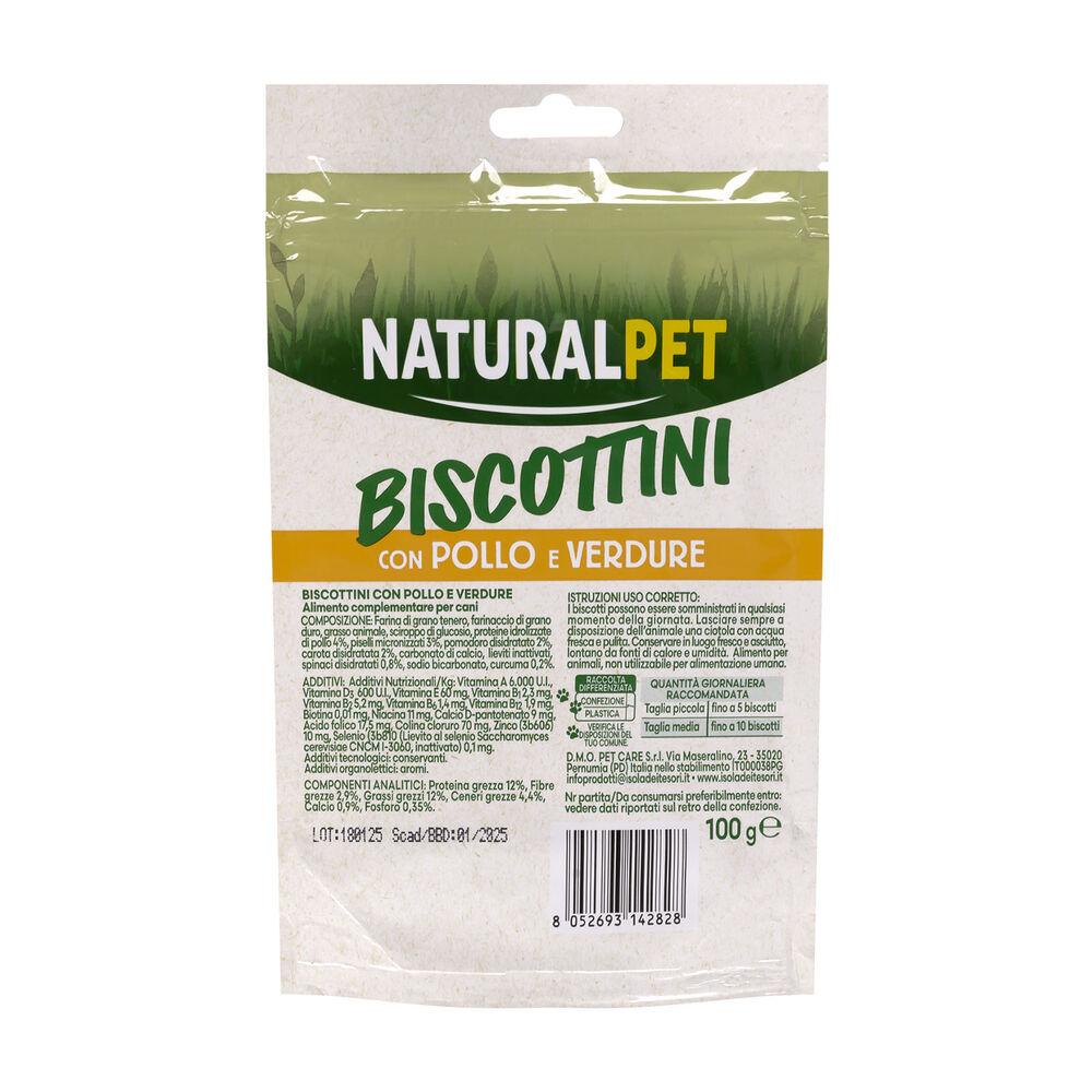 Naturalpet Dog Adult Mini Snack Biscotti con pollo e verdure 100gr 000138820 Flash Sale