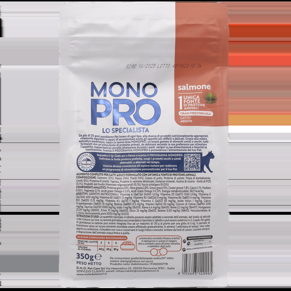 Monopro Cat Adult Salmone 350gr 000141087 Sconti VIP