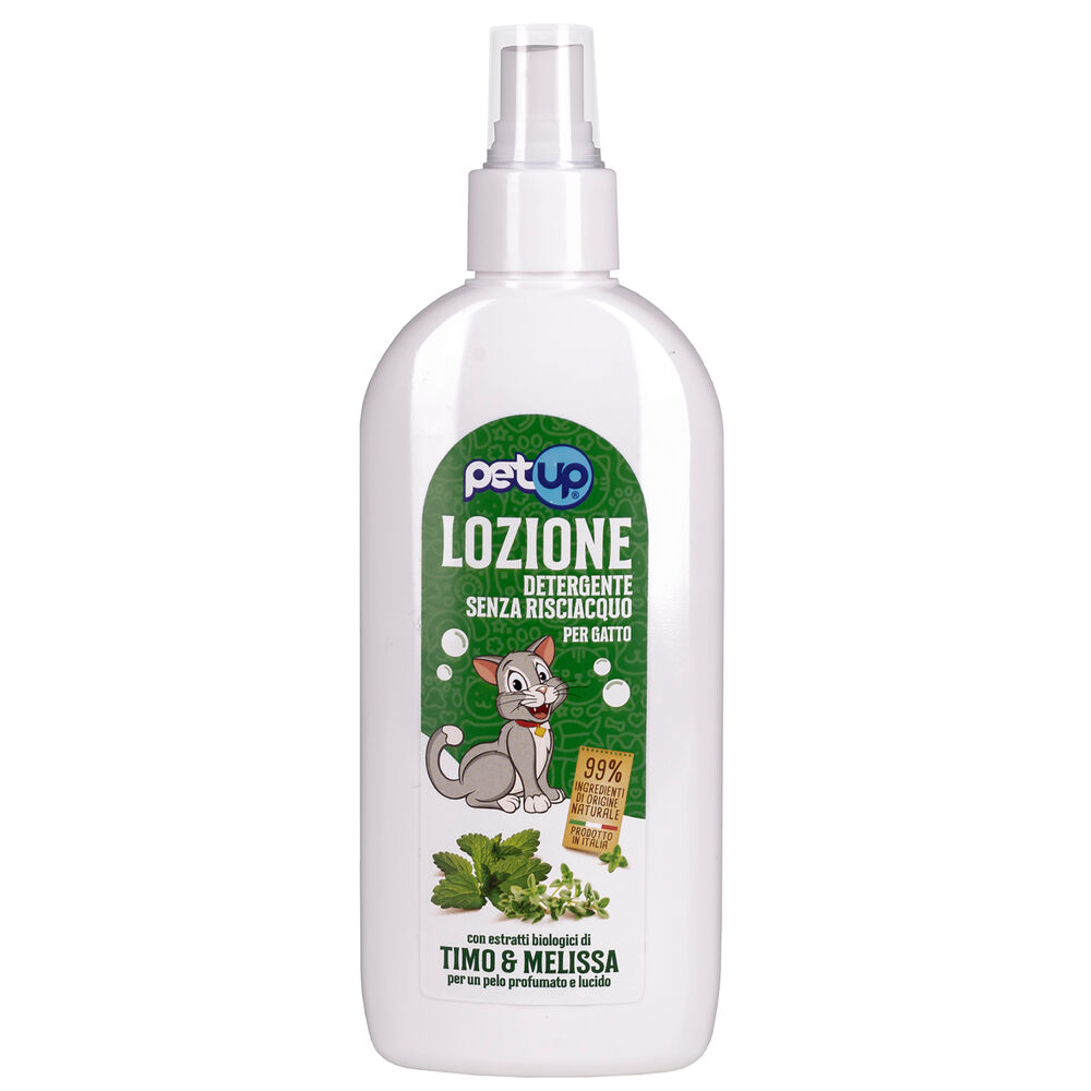 Petup Lozione detergente senza risciacquo per gatti Timo e Melissa 250 ml 000176034