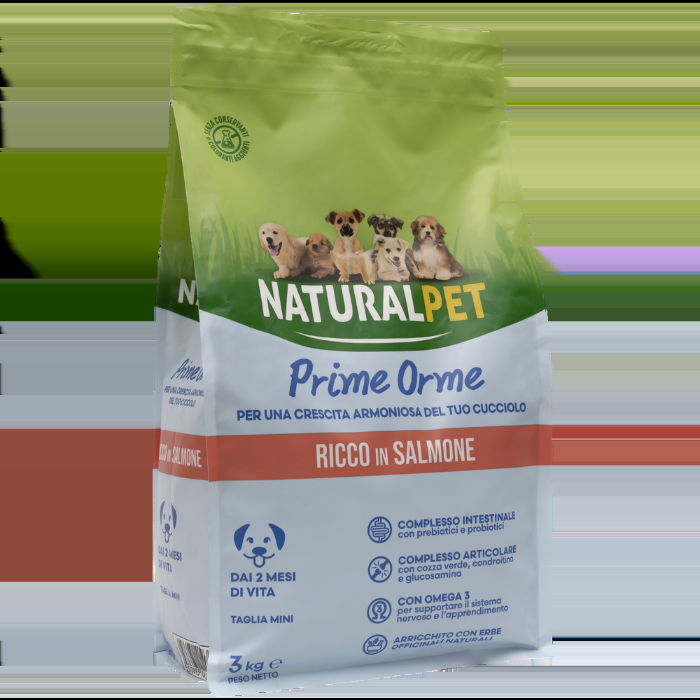 Naturalpet Prime Orme Puppy Mini ricco in Salmone 3kg 000125791