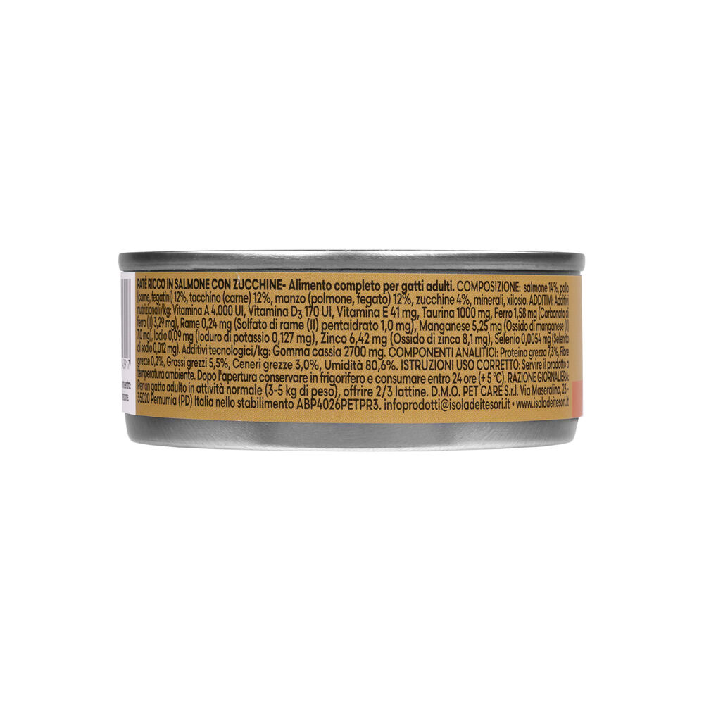 Naturalpet Premium Cat Adult Paté ricco in Salmone con zucchine 85gr 000143764 Shopping online