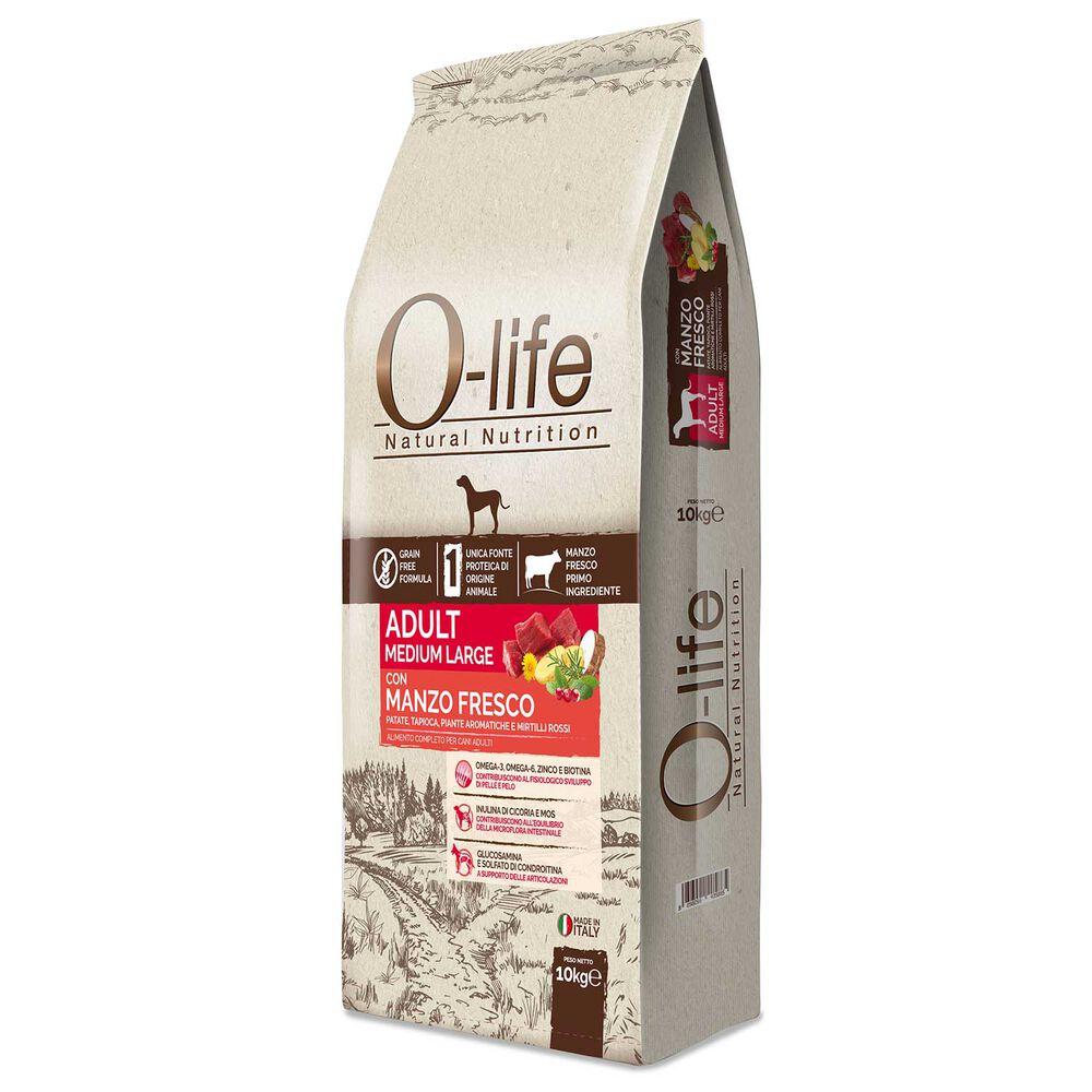 O-life Dog Adult Medium Large con Manzo Fresco 10 kg 000125523