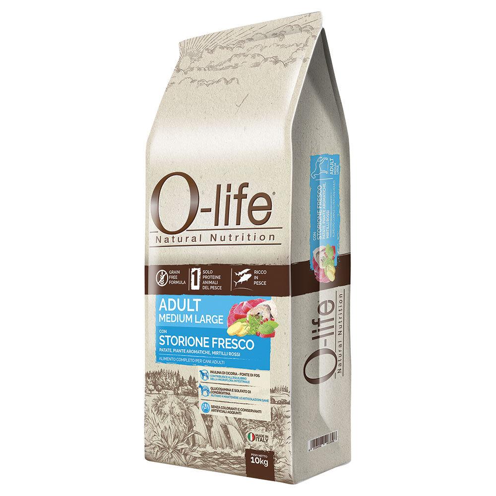 O-life Dog Adult Medium Large con Storione Fresco 10 kg 000125372