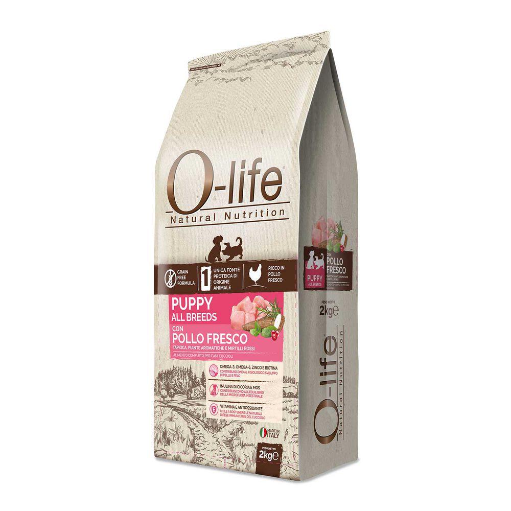 O-life Dog Puppy All Breeds con Pollo Fresco 2 kg 000125498