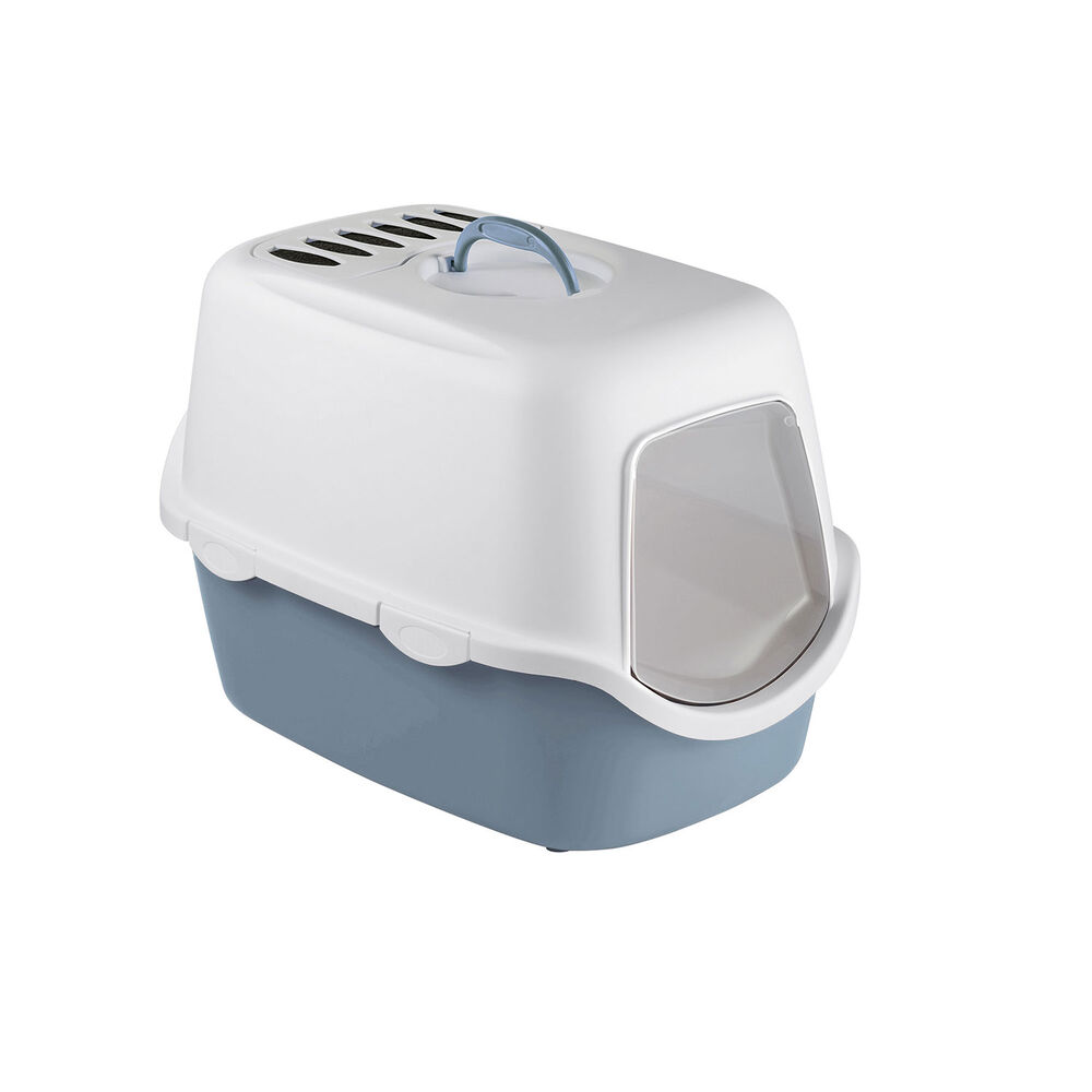 PetUp Toilette chiusa Milly per Gatti colore Blu Acciaio 000181630