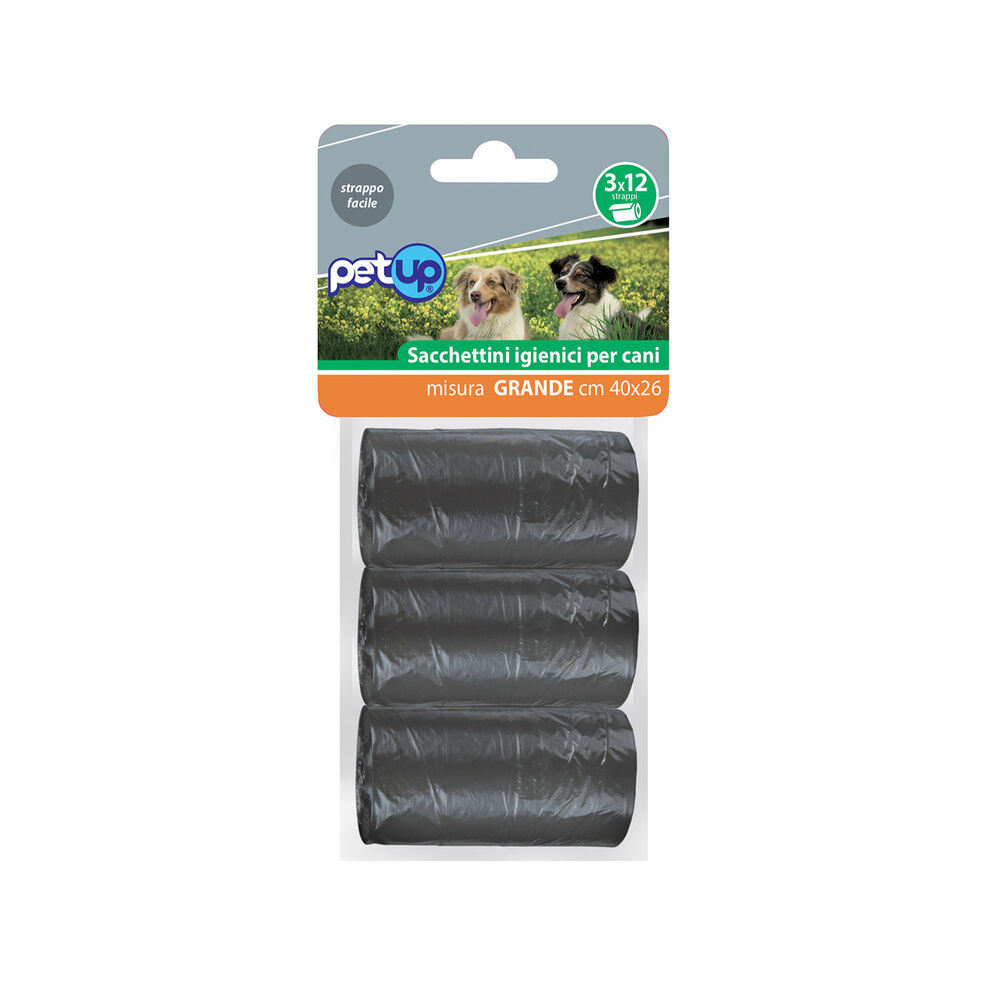 PetUp Sacchetti igienici Large 3x12 strappi 000181593