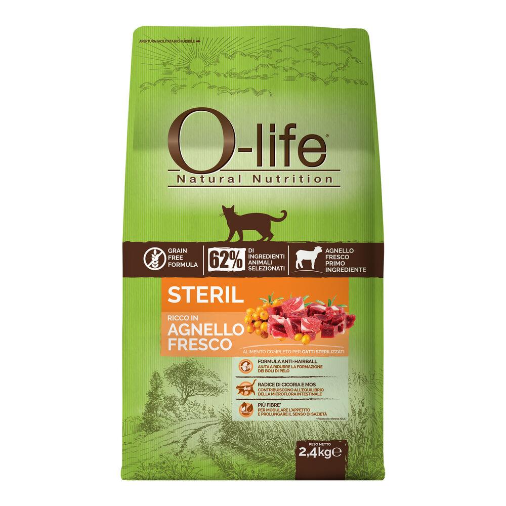 O-life Cat Adult Sterilised con Agnello 2 4 Kg 000140865 Online Outlet