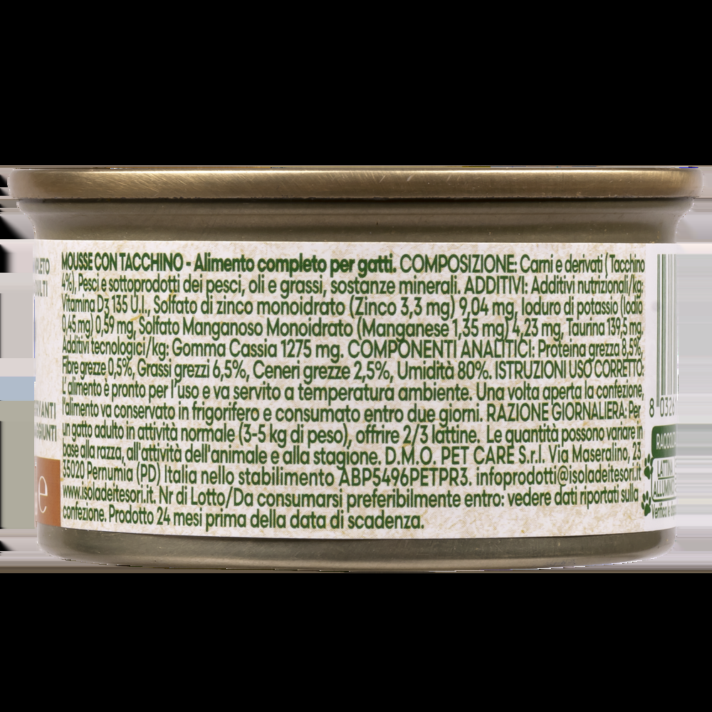 Naturalpet Cat Adult Mousse con Tacchino 85 gr 000142372 Grandi sconti