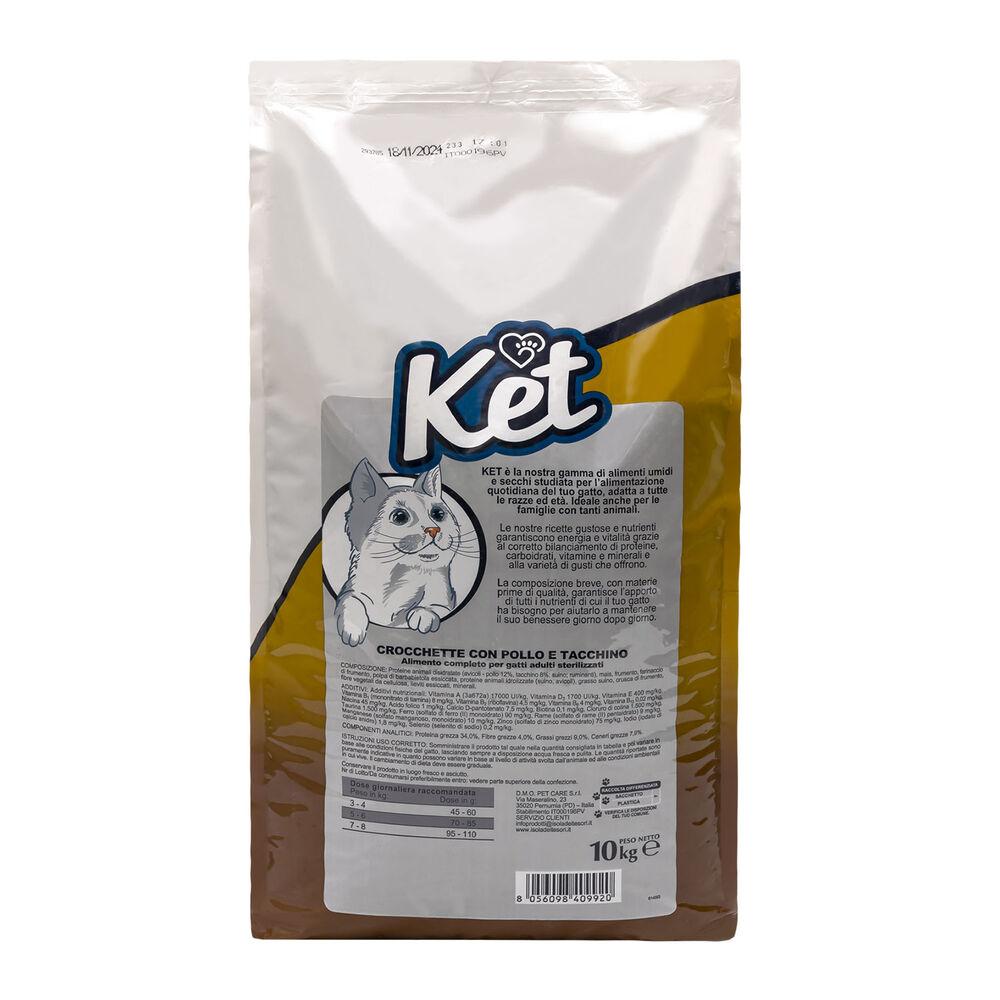 Ket Adult Sterililised Pollo e Tacchino 10 kg 000140988 Bestseller
