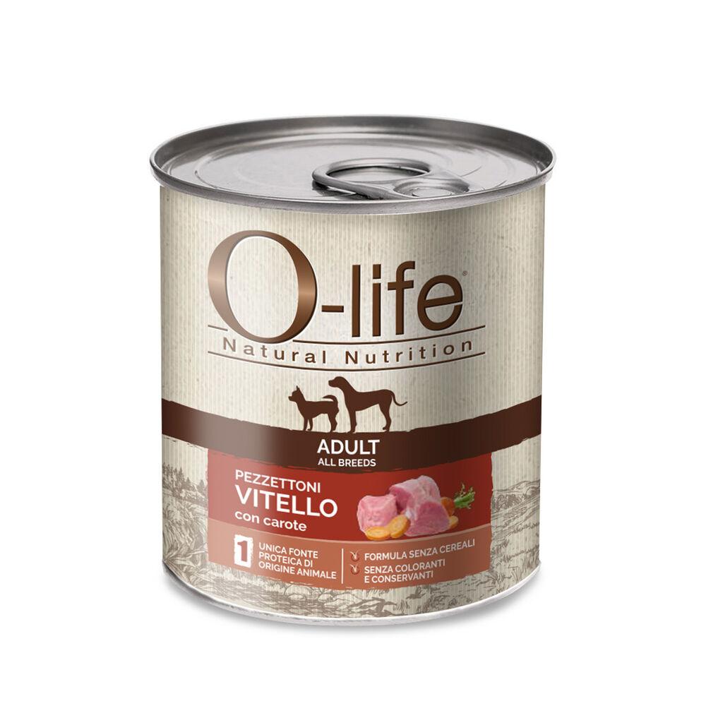 O-life Dog Adult All Breeds Pezzettoni di Vitello con Carote 400 gr 000126731