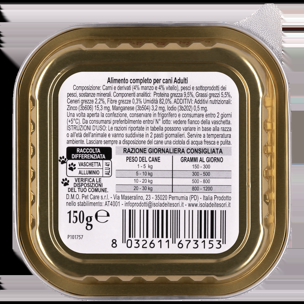 Naturalpet Dog Adulto Paté con Manzo e Vitello 150 gr 000504533 Prezzo basso