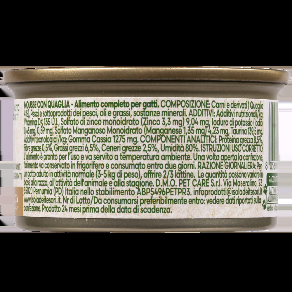 Naturalpet Cat Adult Mousse con Quaglia 85 gr 000143683 Fino al 65% di sconto