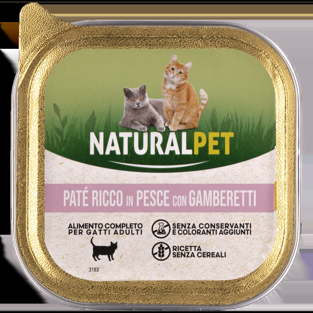 Naturalpet Cat Paté ricco in Salmone con gamberetti 100 gr 000143774