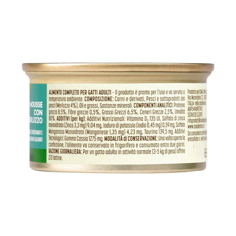 Naturalpet Equilibrio Quotidiano Cat Adult Mousse con Merluzzo 85 gr 000143681 Solo un giorno rimasto