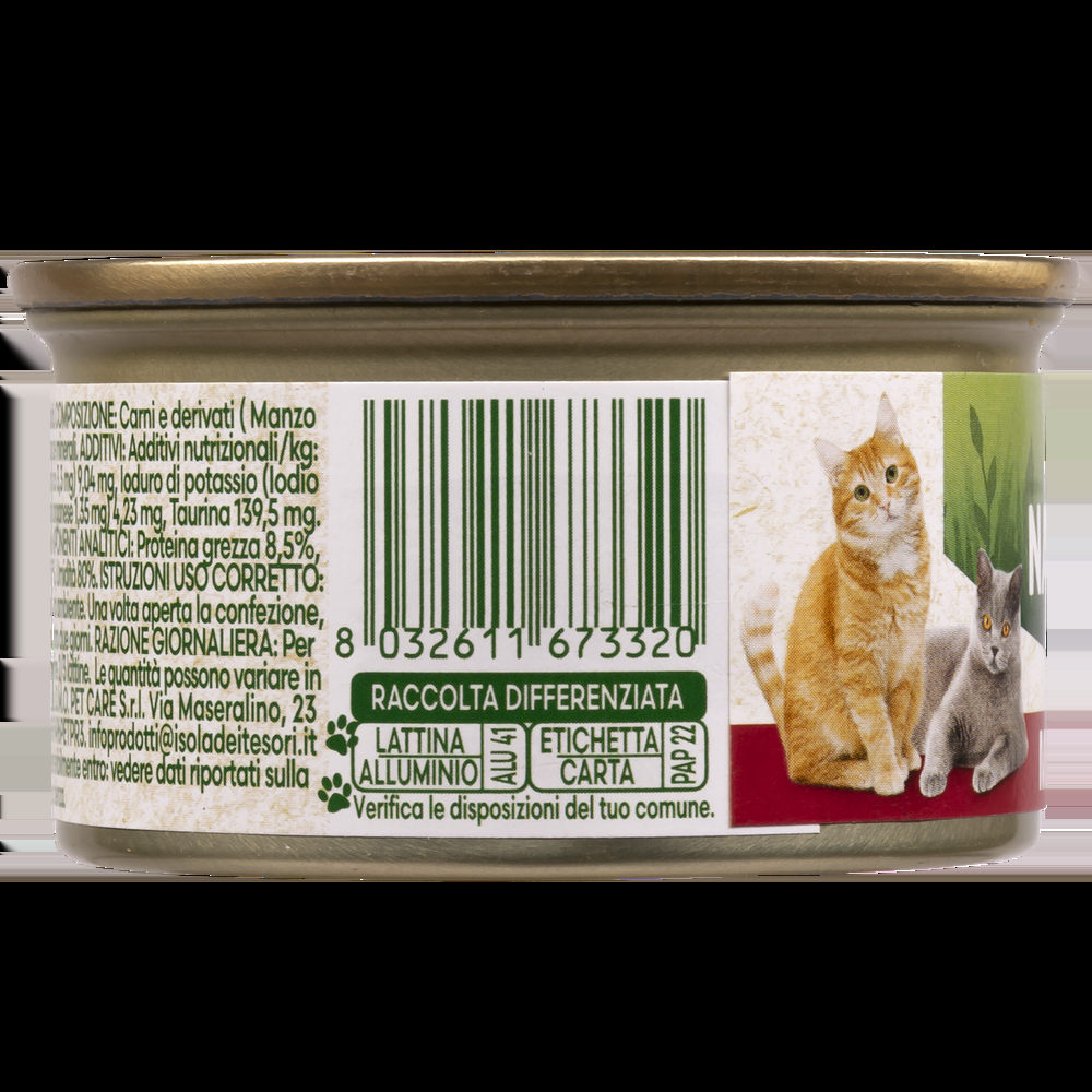 Naturalpet Cat Adult Mousse con Manzo 85 gr 000142364 Officina