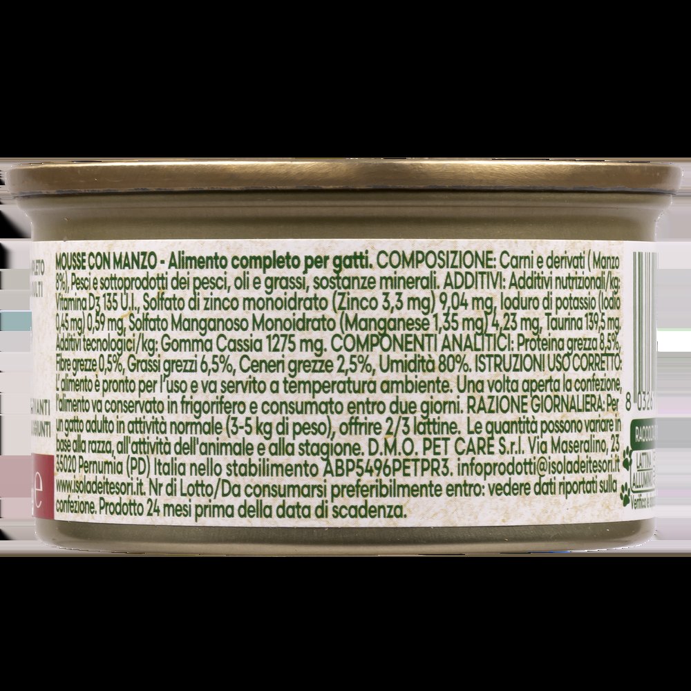Naturalpet Cat Adult Mousse con Manzo 85 gr 000142364 Officina