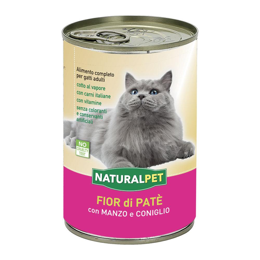 Naturalpet Cat Adult Paté con Manzo e Coniglio 400 gr 000504502 Limitato a 3 giorni