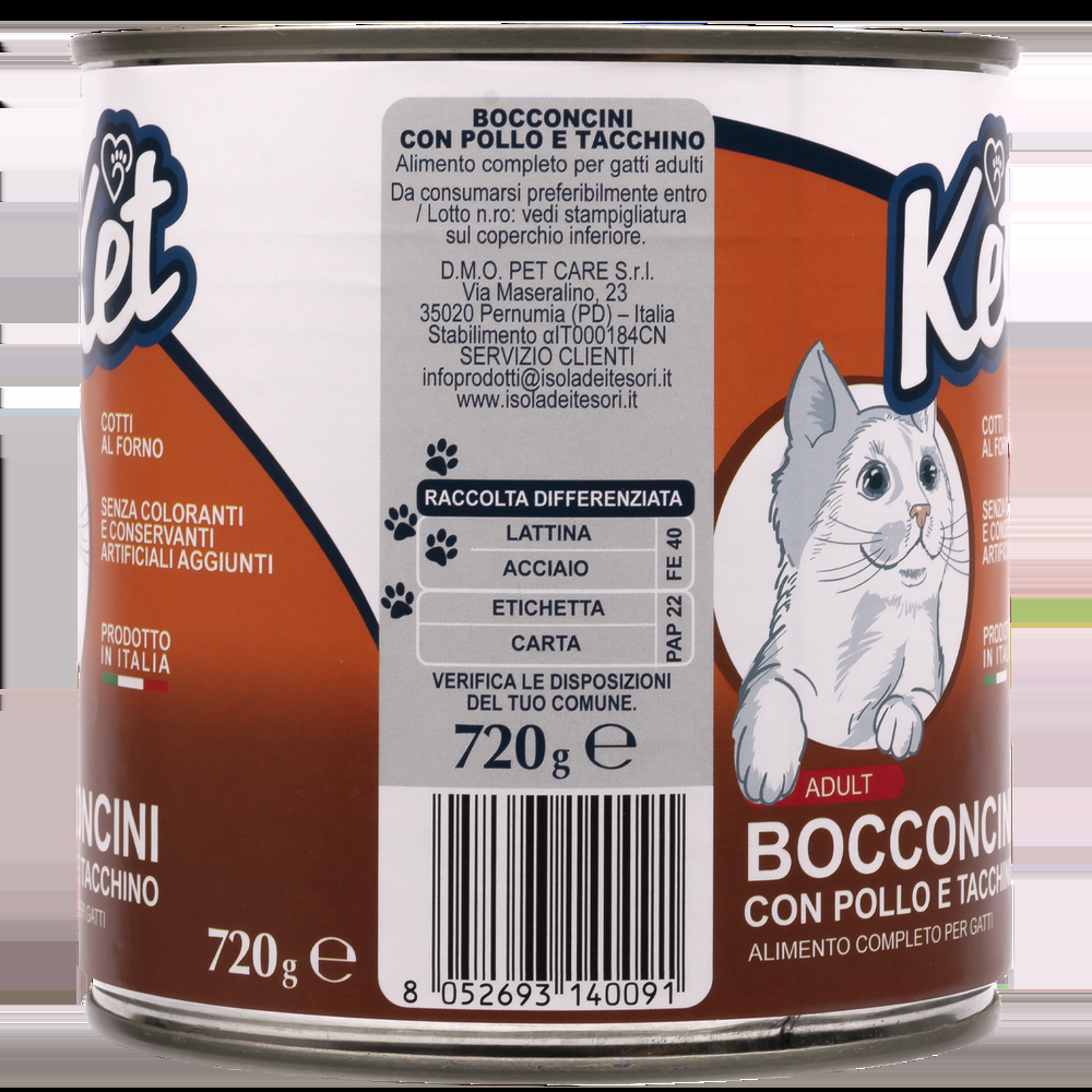 Ket Adult All breeds Bocconcini Pollo e Tacchino 720 gr 000143643 50% di sconto per tempo limitato