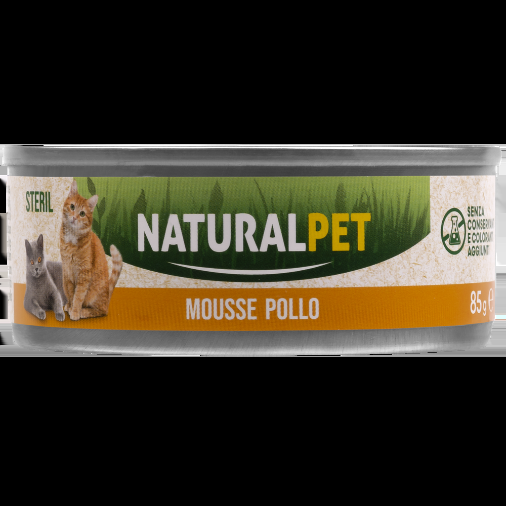Naturalpet Cat Sterilised Mousse al pollo 85gr 000143901 Nuovo
