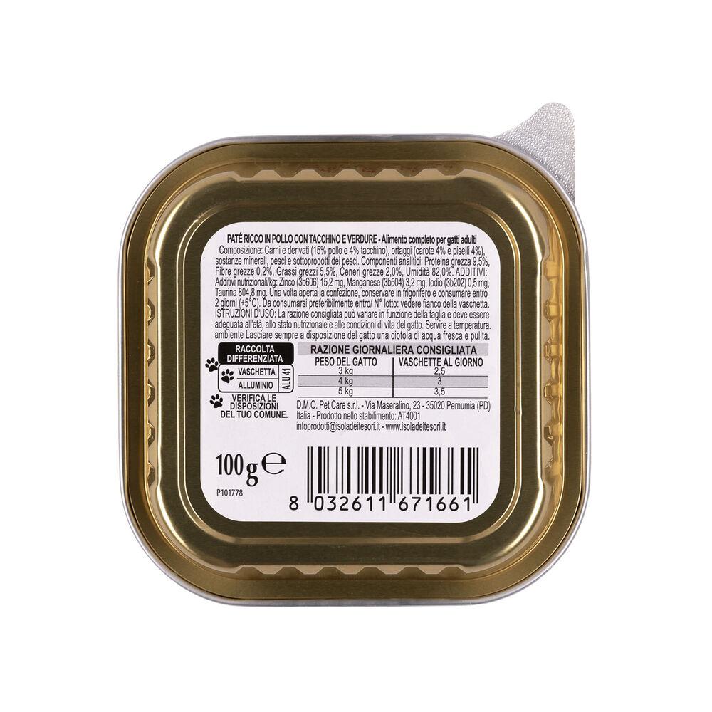 Naturalpet Cat Adult Paté ricco in Pollo Tacchino e Verdure 100 gr 000504503 Qualità