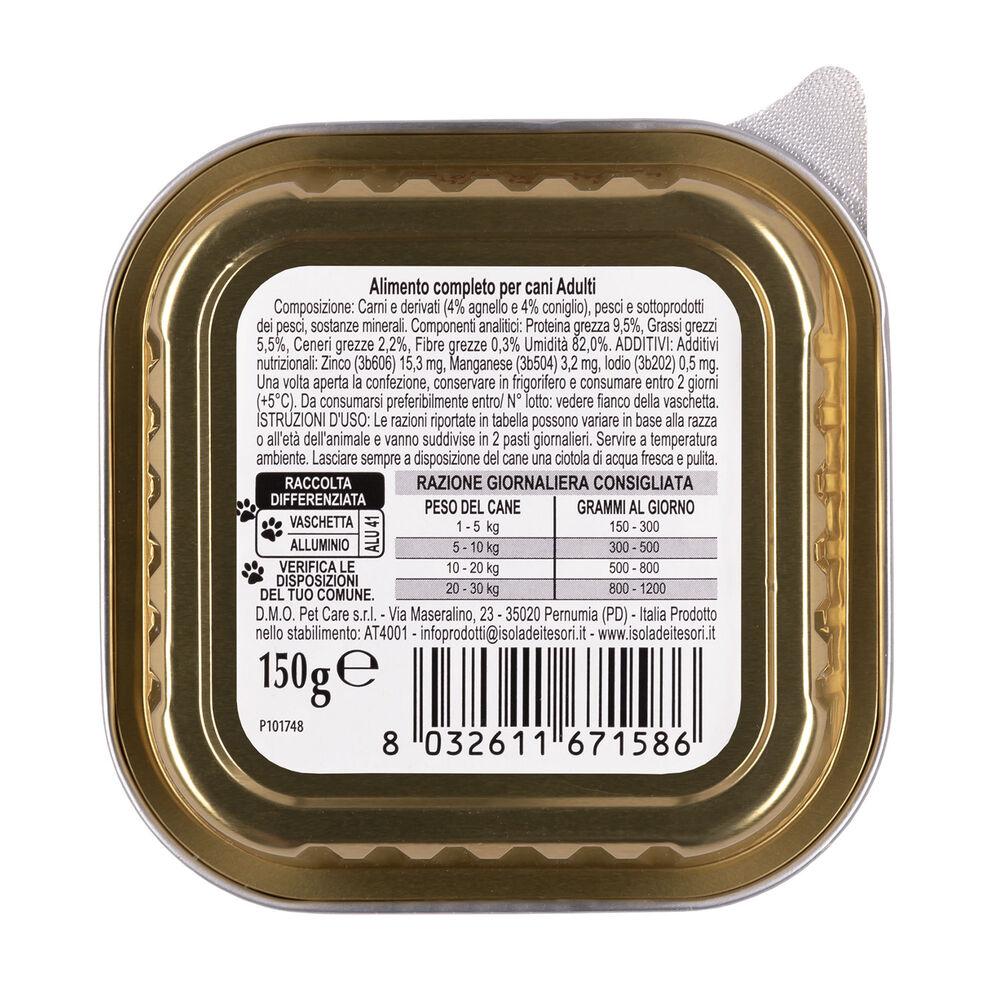 Naturalpet Dog Adulto Paté con Agnello e Coniglio 150 gr 000504530 Qualità Garantita
