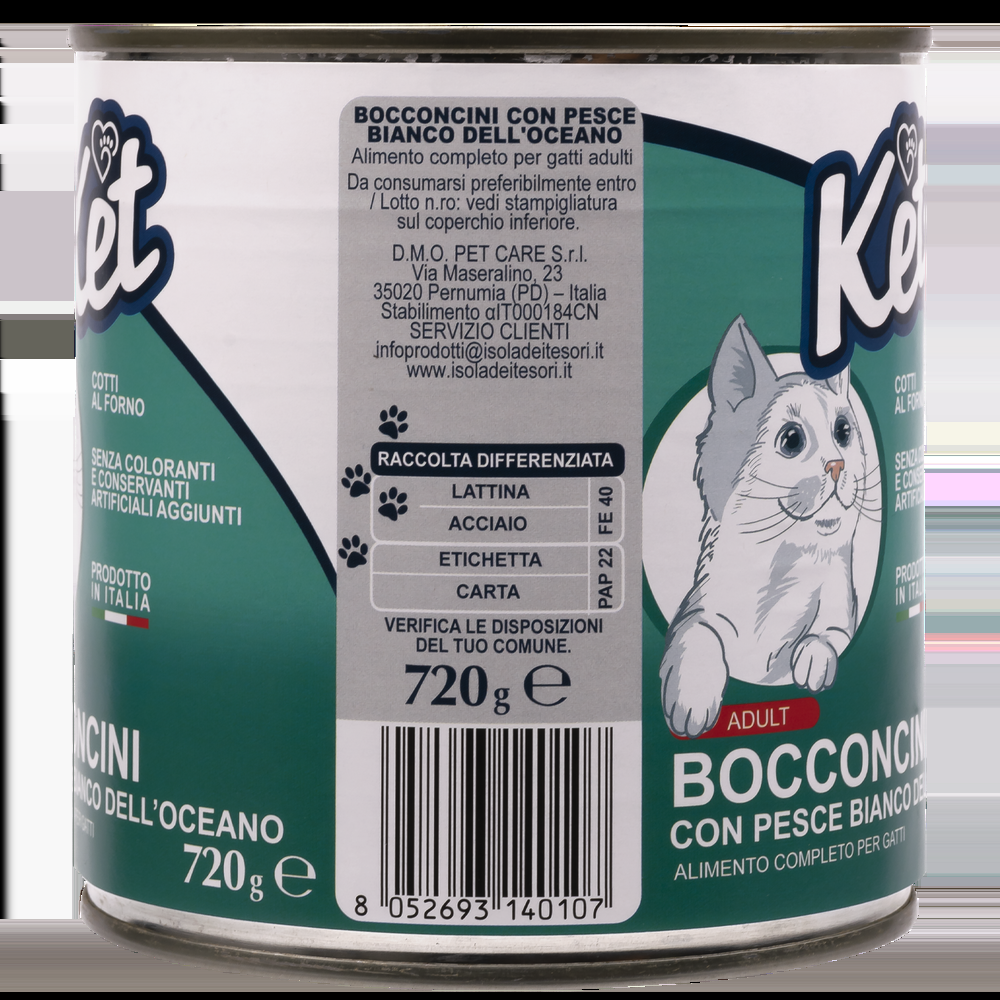 Ket Cat Adult All breeds Bocconcini Pesce dell'Oceano 720 gr 000143644 Acquista Ora
