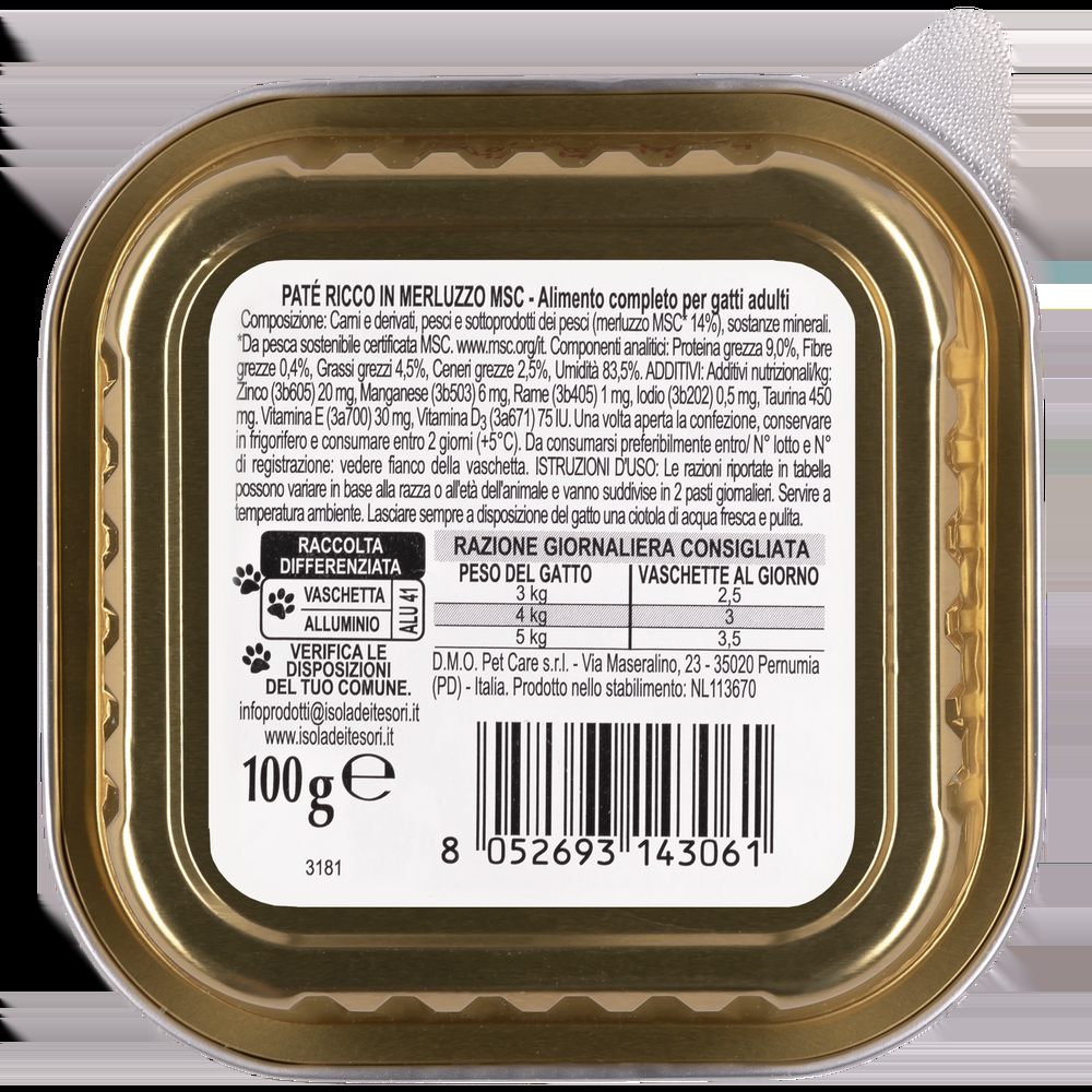 Nauralpet Cat Paté ricco in Merluzzo 100 gr 000143773 Sottocosto