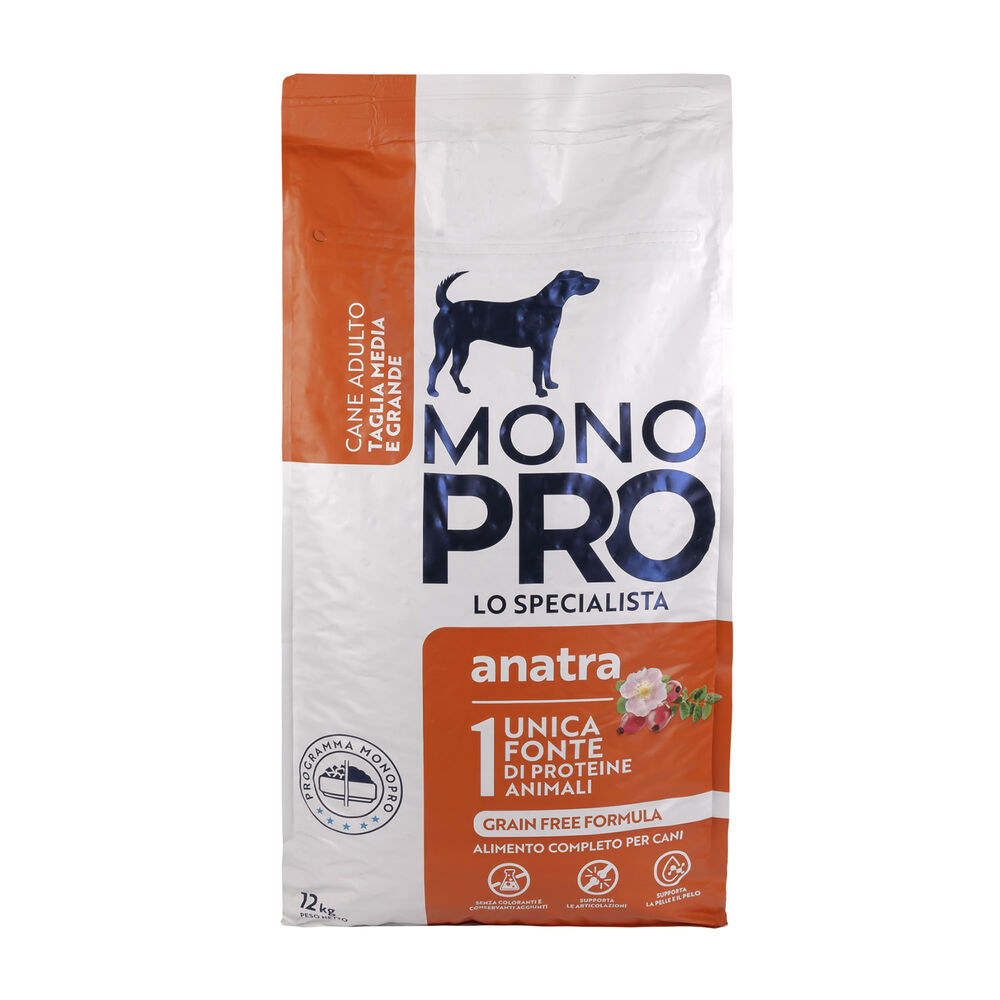 Monopro Dog Adult Medium&Large Grain Free Anatra 12 kg 000125668 Online
