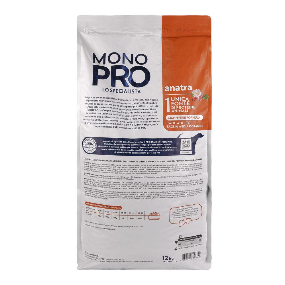 Monopro Dog Adult Medium&Large Grain Free Anatra 12 kg 000125668 Online