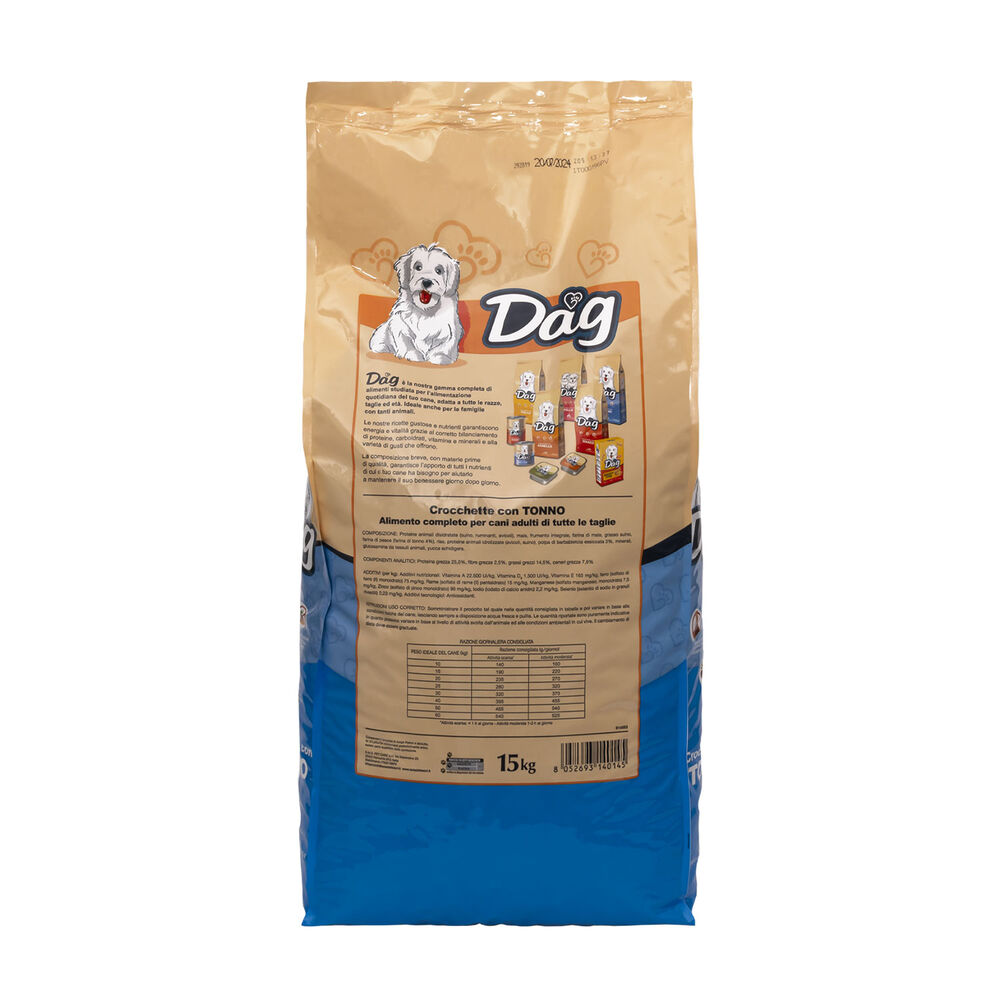 Dag Dog Adult All Breeds con Tonno 15 kg 000125700 Outlet