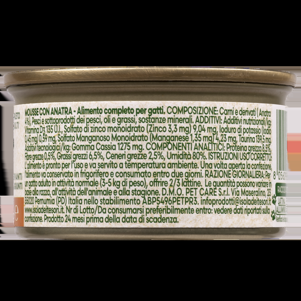 Naturalpet Cat Adult Mousse con Anatra 85 gr 000143679 I Più Venduti