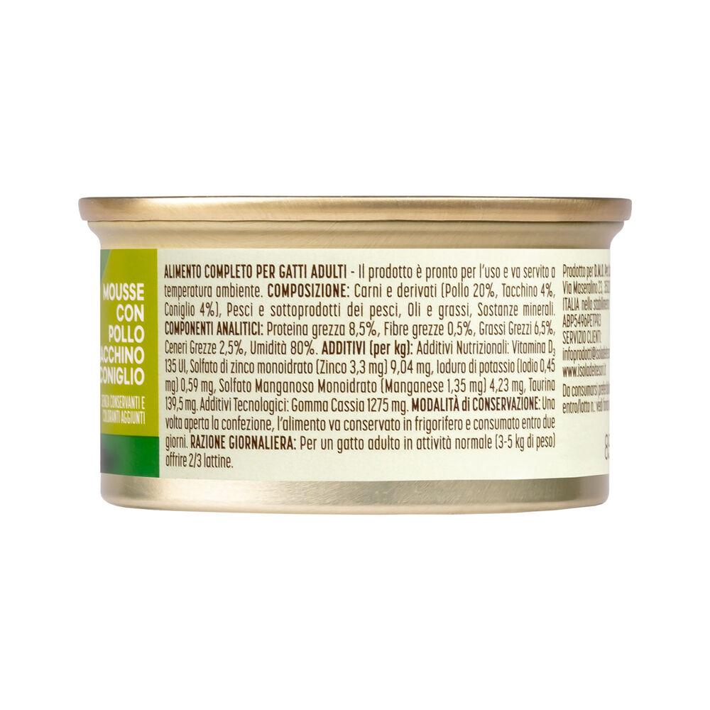 Naturalpet Equilibrio Quotidiano Cat Adult Mousse con Pollo Tacchino e Coniglio 85 gr 000143684 Negozio online di fabbrica
