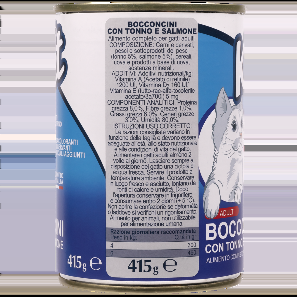Ket Adult All breeds Bocconcini Tonno e Salmone 415 gr 000143639 Prezzo di fabbrica