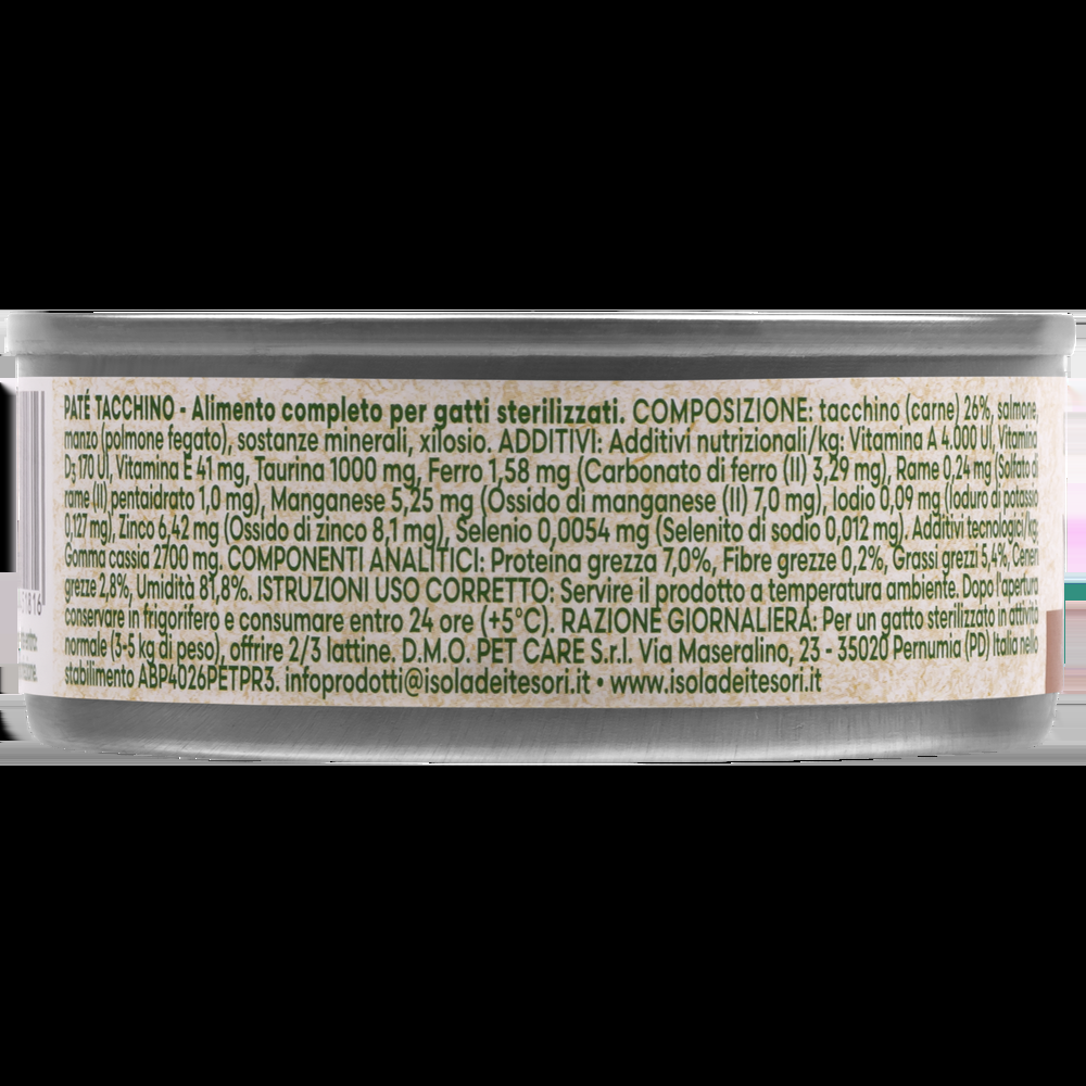 Naturalpet Cat Sterilised Paté al tacchino 85gr 000143898 Cyber Monday