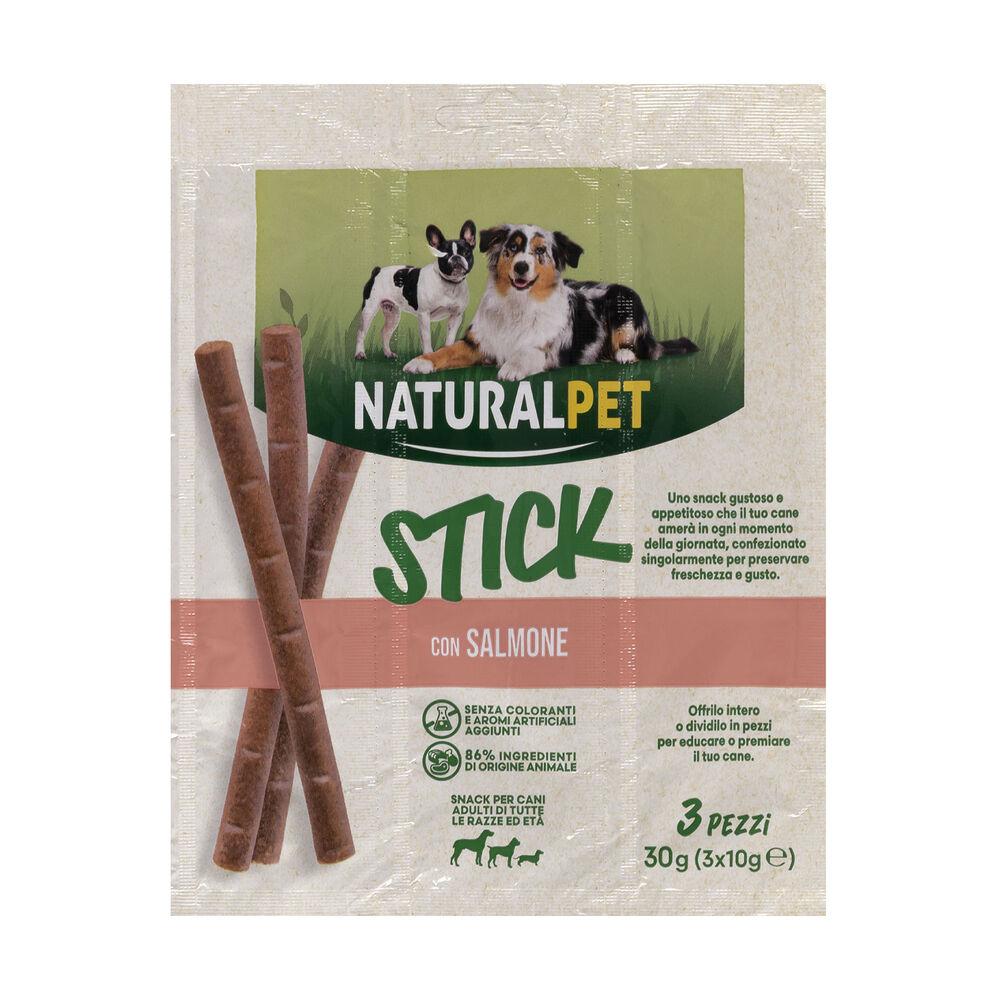 Naturalpet Snack Stick ricco in Salmone 3pzx10 gr 000138812 Liquidazione