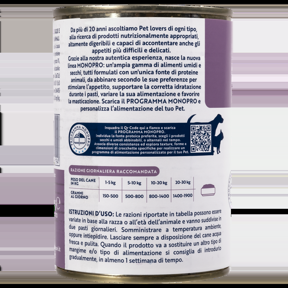 Monopro Dog Adult All breeds Patè Cervo 400 gr 000126849 Ultimi due giorni