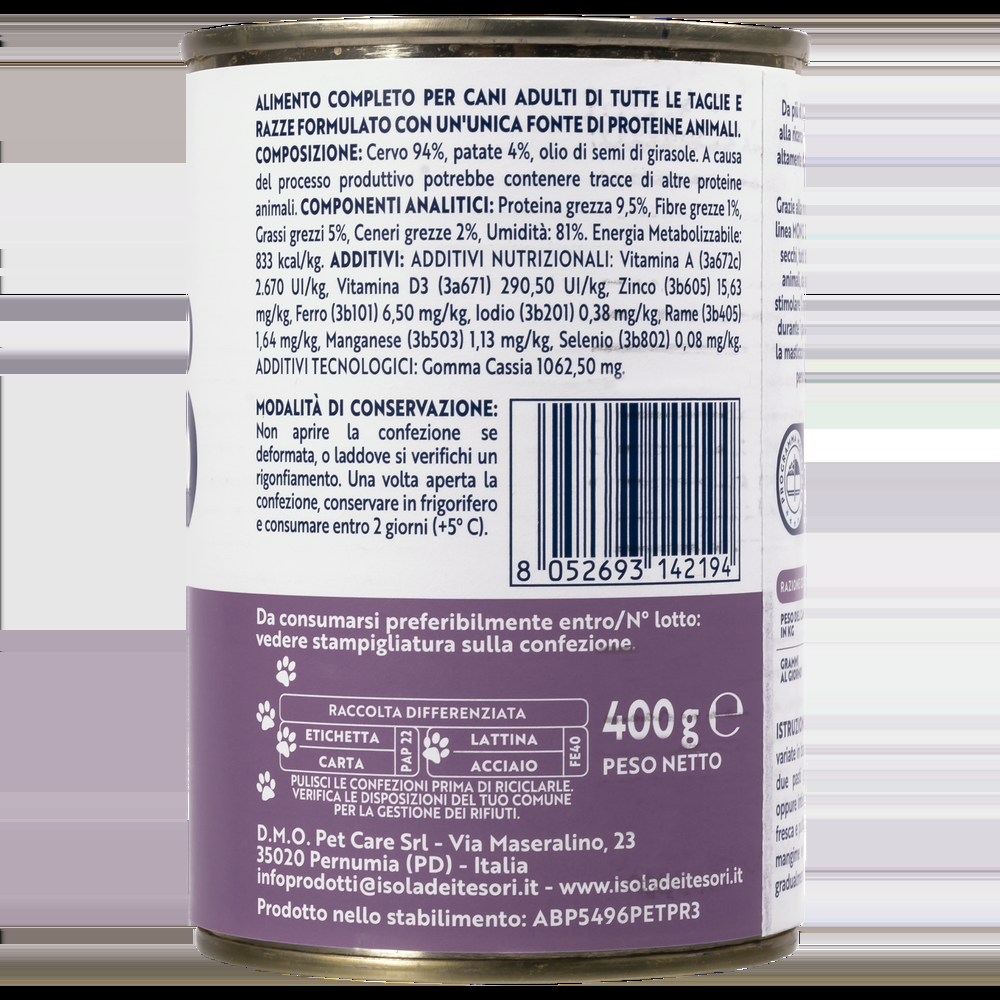 Monopro Dog Adult All breeds Patè Cervo 400 gr 000126849 Ultimi due giorni