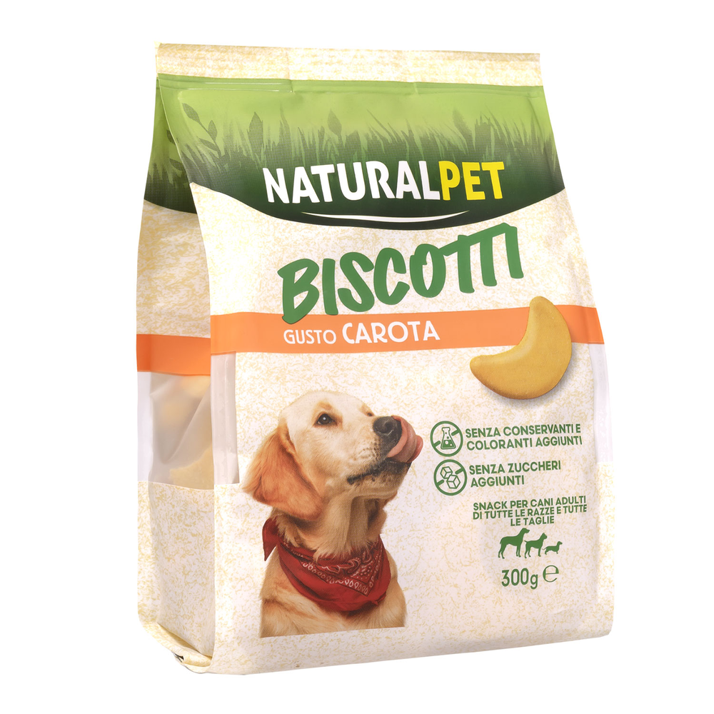Naturalpet Dog Biscotti gusto Carota 300gr 000138868