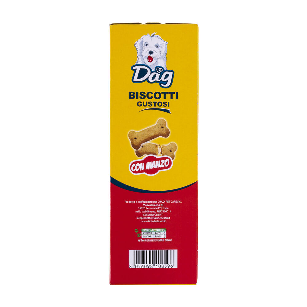 Dag Dog Adult Snack Biscotti Gustosi con Manzo 500gr 000134185 Negozi Online
