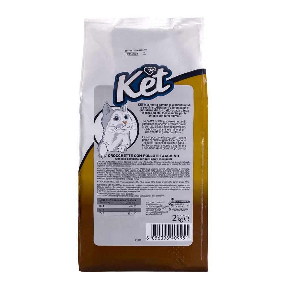 Ket Adult Sterilised Pollo e Tacchino 2 kg 000140991 Acquista Ora