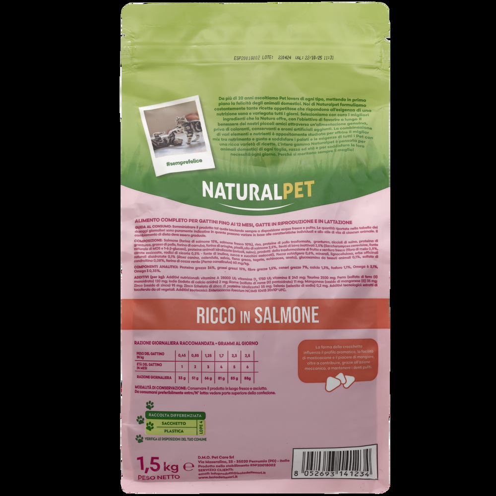 Naturalpet Prime Orme Kitten ricco in Salmone 1 5kg 000141066 Shopping Online