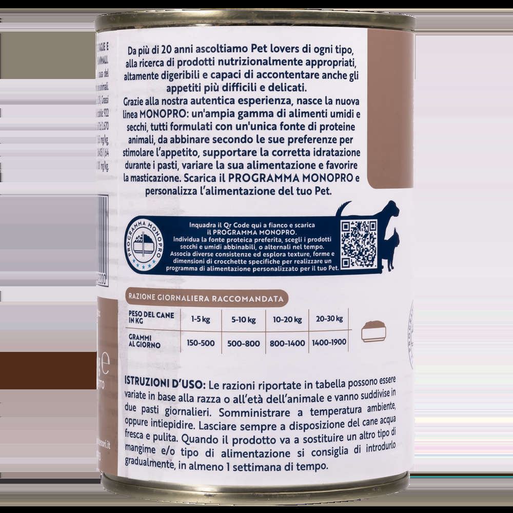Monopro Dog Adult All breeds Patè Quaglia 400 gr 000126855 Online