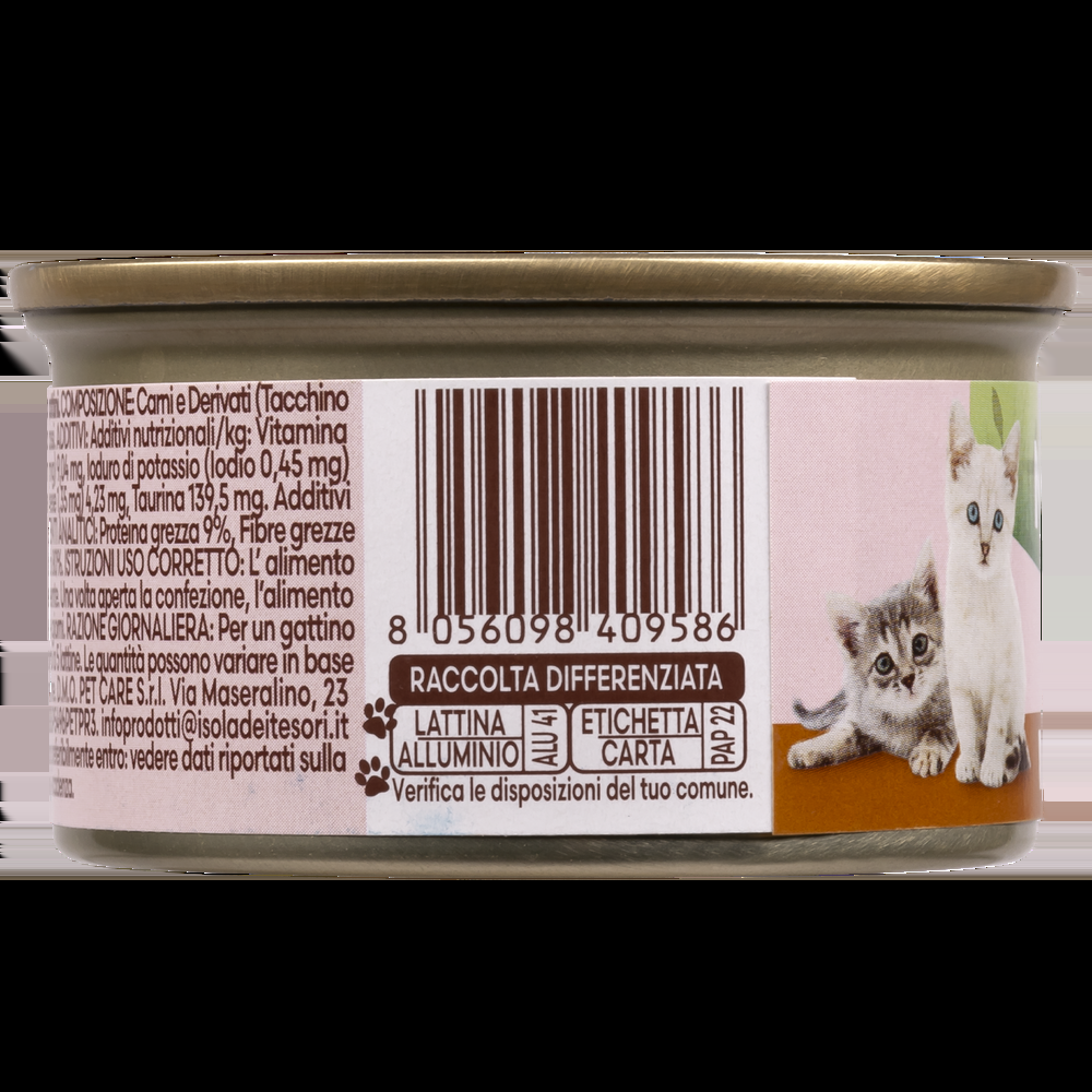 Naturalpet Kitten Prime Orme Mousse con Tacchino 85 gr 000143687 Moda