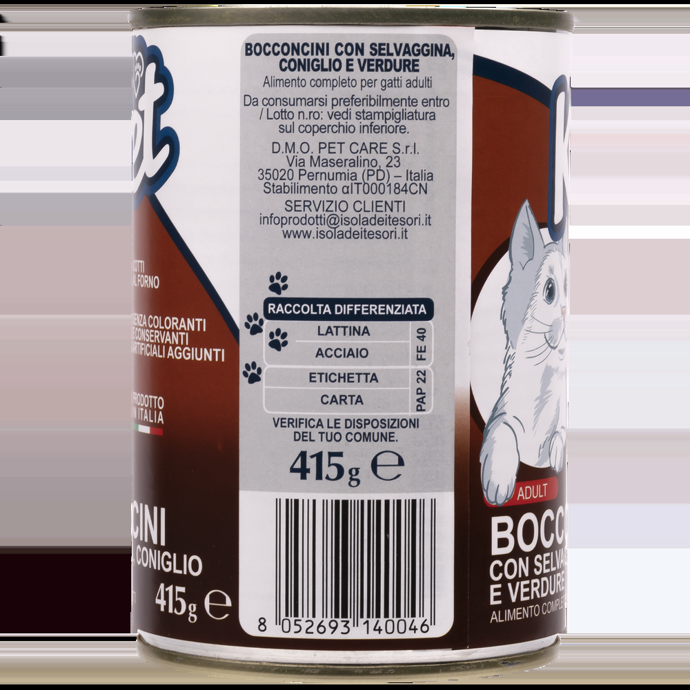 Ket Adult All breeds Bocconcini Selvaggina e Coniglio 415 gr 000143638 Cyber Monday