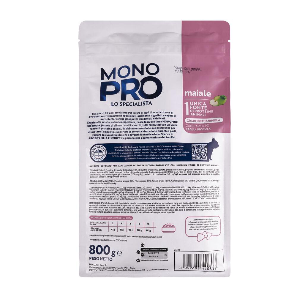 Monopro Dog Adult Mini Grain free Maiale 800 gr 000125732 Online Outlet